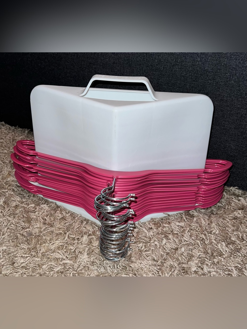 60 Slim Plastic (Non-Velvet) Clothes Hangers - Approx. 17.7" inch wide - Picture 8 of 12